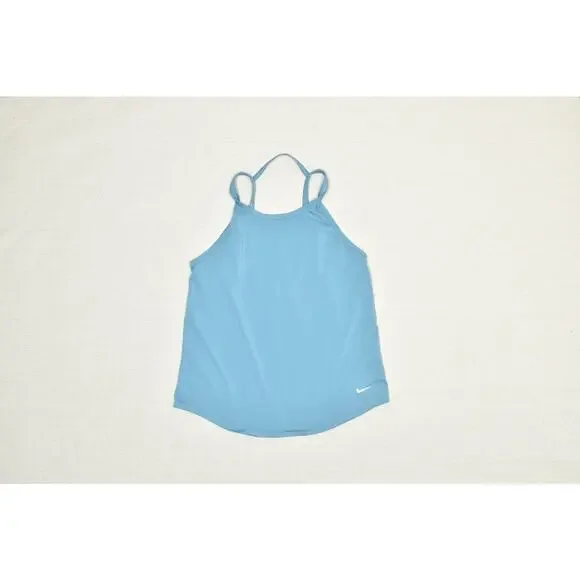 Nike Women's Light Blue Racerback Dri-FIT Tank Top Fitness Gym Size S Used - Picture 6 of 8